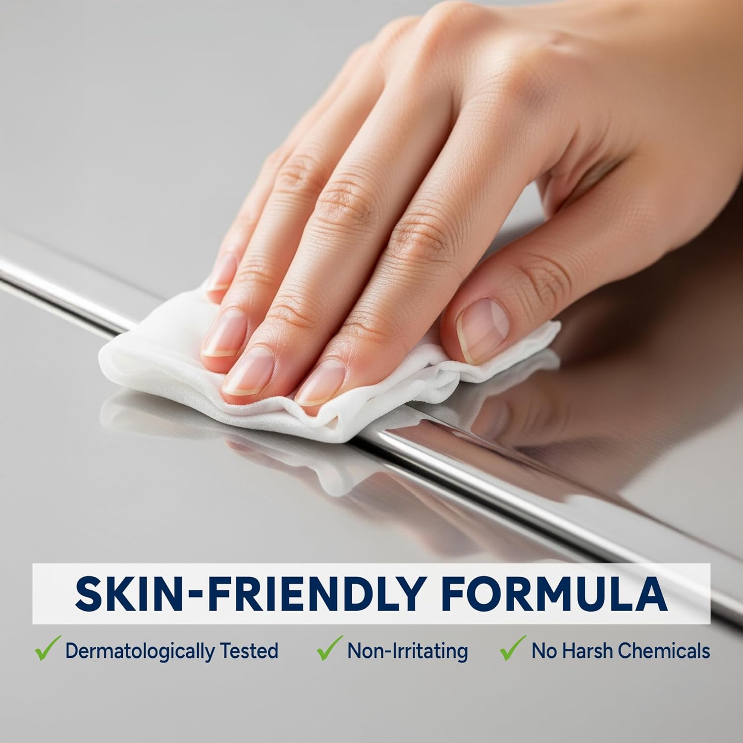 PAPILION Metal Surface Cleaning Wipes – 24 Pack x 50 Sheets | Ideal for Stainless Steel, Chrome & Aluminum | Removes Dirt, Smudges & Fingerprints | Streak-Free, Flip-Top Pack