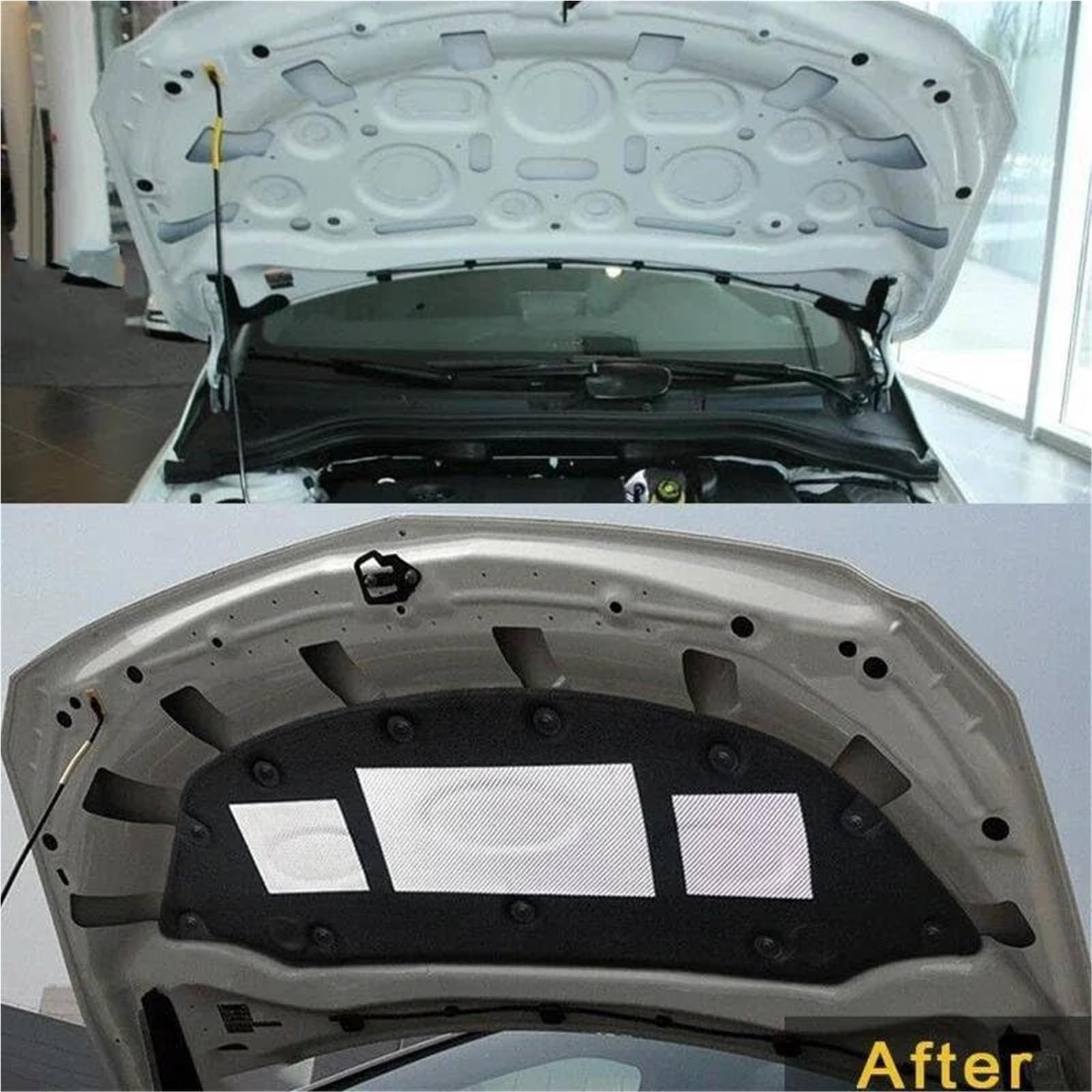 Cotone Isolante Acustico per Cofano Anteriore Auto,per Benz, B Class W246 B180 B200 2012-2018,Isolamento del Cofano del Cofano, Isolamento Acustico del vano Motore