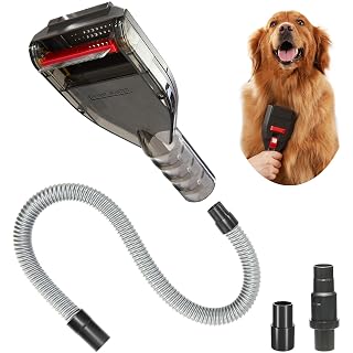 Dog Brush Vacuum Attachments, Compatible with Shark Navigator Rotator Lift Away Stratos Rocket NV360 NV501 HV300... Vacuums, Pet Hair Shedding Grooming Tool with Hose Adapters - Amazon product rated Grade A