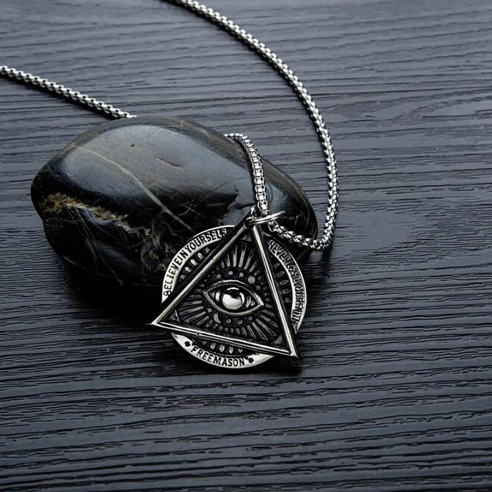 ysister Collana con Ciondolo a Forma di Diavolo Ciondolo Prajna Uomo Collana Pendente Cindolo Teschio Collana Pendente Baphomet Collana Satana Diavolo Gioielli Punk per Uomo Donna