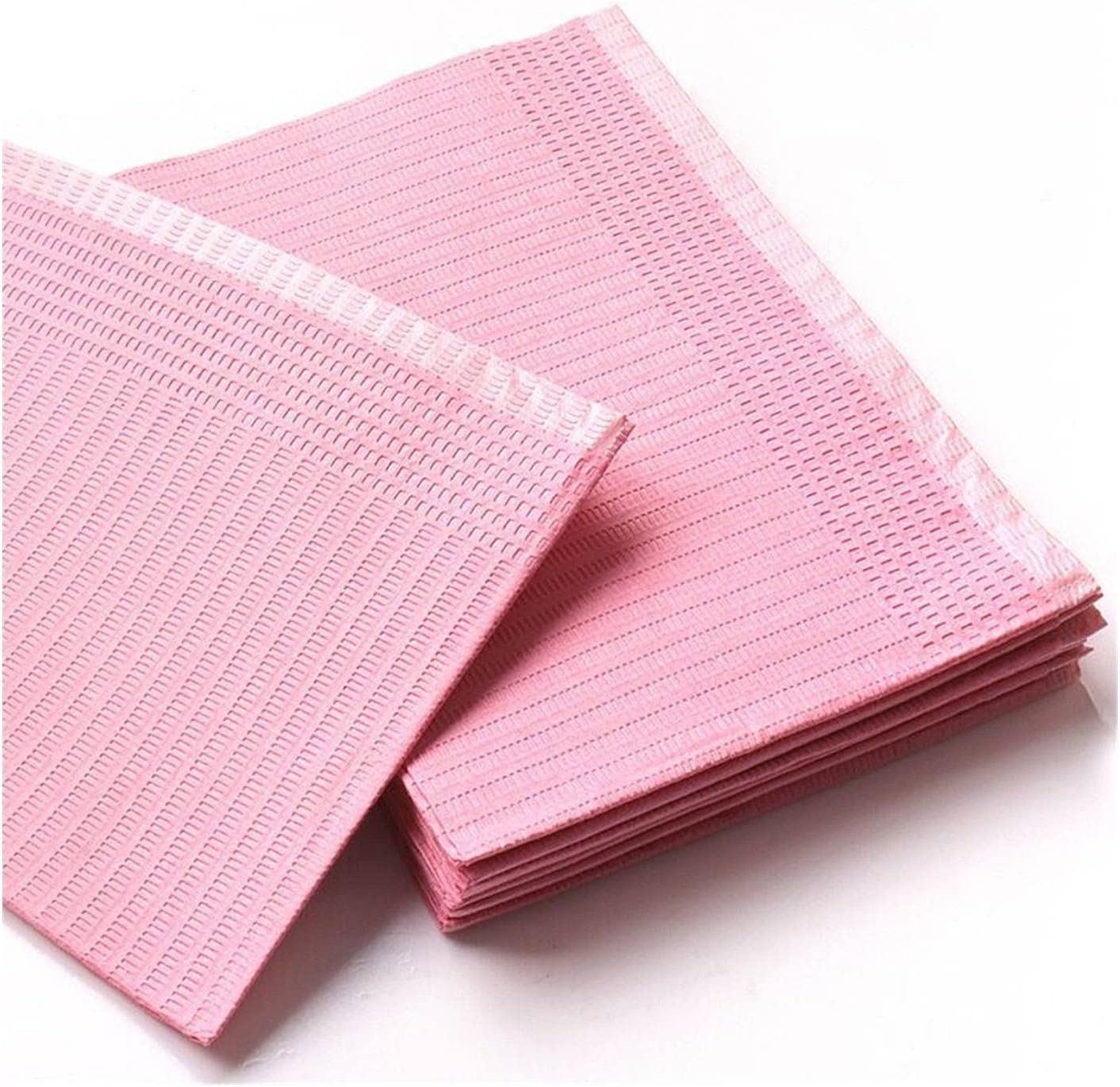 VSOLS 250/125/50/20pcs Tattoo Cleaning Wipes Pad Disposable Dental Piercing Bibs Waterproof Sheets Paper Tattoo Accessories (Color : 125pcs Pink)