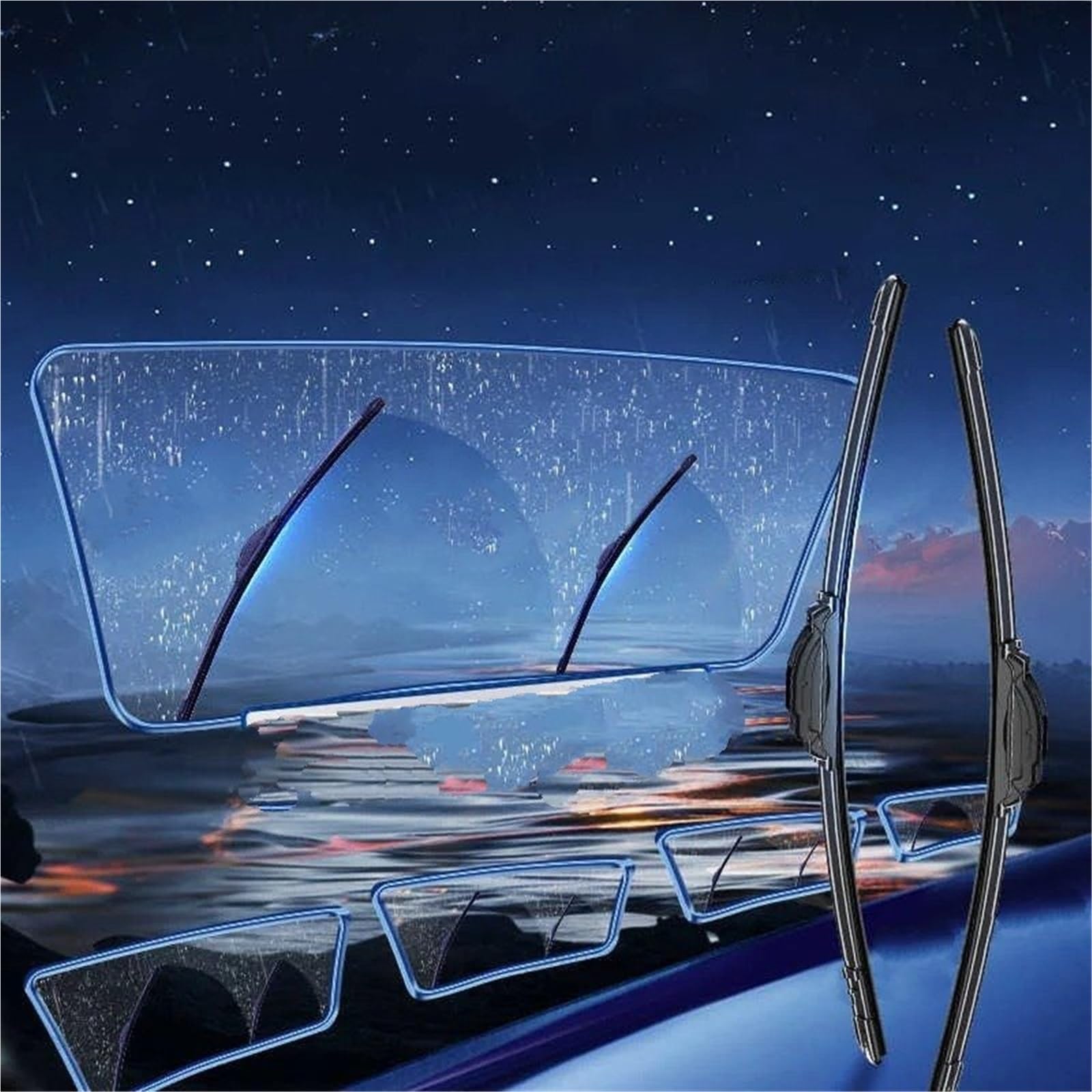 Tergicristallo Anteriore Posteriore Set Per Ford Fusion USA 2013-2018 Spazzole Tergicristallo Anteriori In Gomma Siliconica La Pulizia Parabrezza Accessori Per Auto