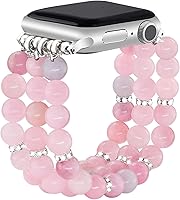 Vista 110 de JR.DM Natural Stone Beaded-Bands Women Compatible with Apple Watch Series 11 10 9 8 7 6 5 4 SE 3 2 1 Fashion Stretch Handmade Bracelet Fancy Boho
