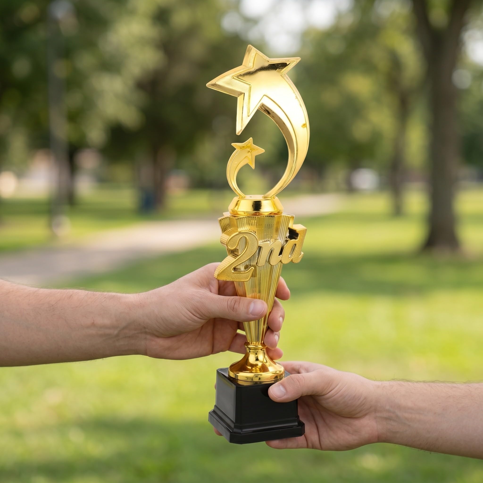 Operitacx 3er-Set Pokale für den 3., 2. und 1. Platz: Kunststoffpokale für Sportwettbewerbe – Preise für Kinderturniere