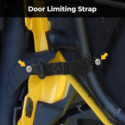 Miniatura 4 de Motorparty - Correas limitadoras de puerta para Can Am Maverick X3 2017-2022 actualizadas, resistentes, resistentes, de nailon, correa limitadora de