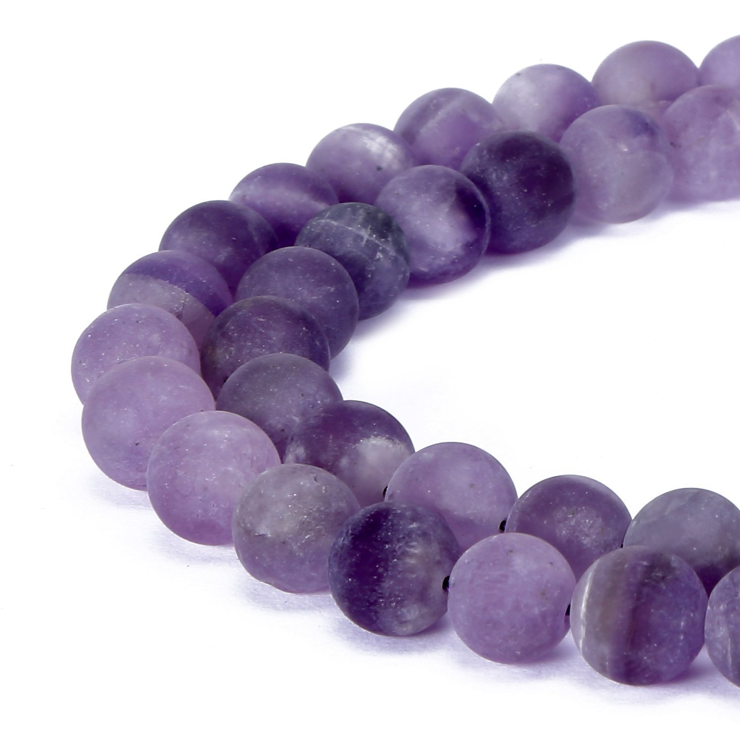 Ruilong Purple Amethyst Gorgeous Natural Fushia Drusy Agate Gemstone Matte Round Loose Beads For Jewelry Making
