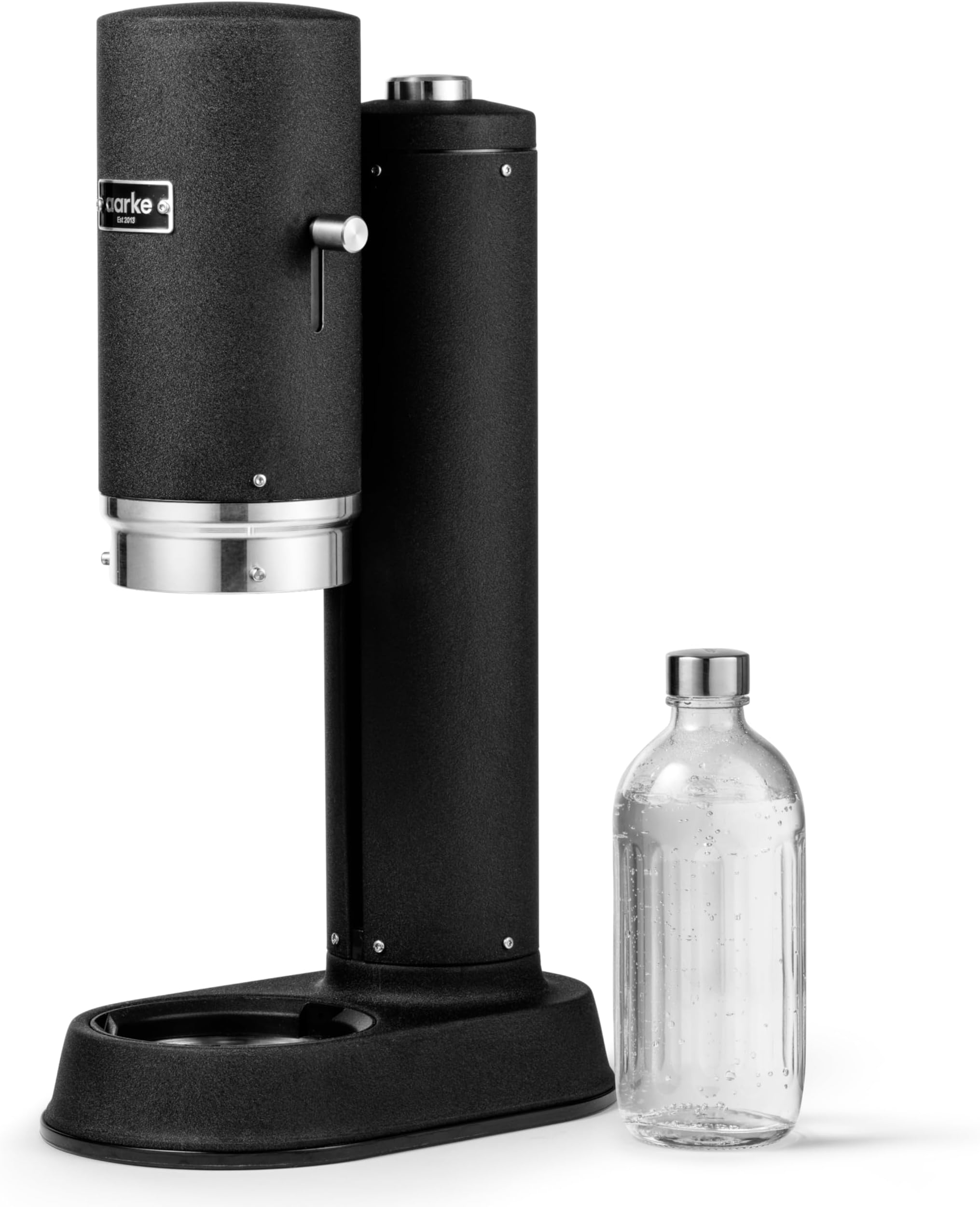 aarke Carbonator Pro Matte Black with Glass Bottle