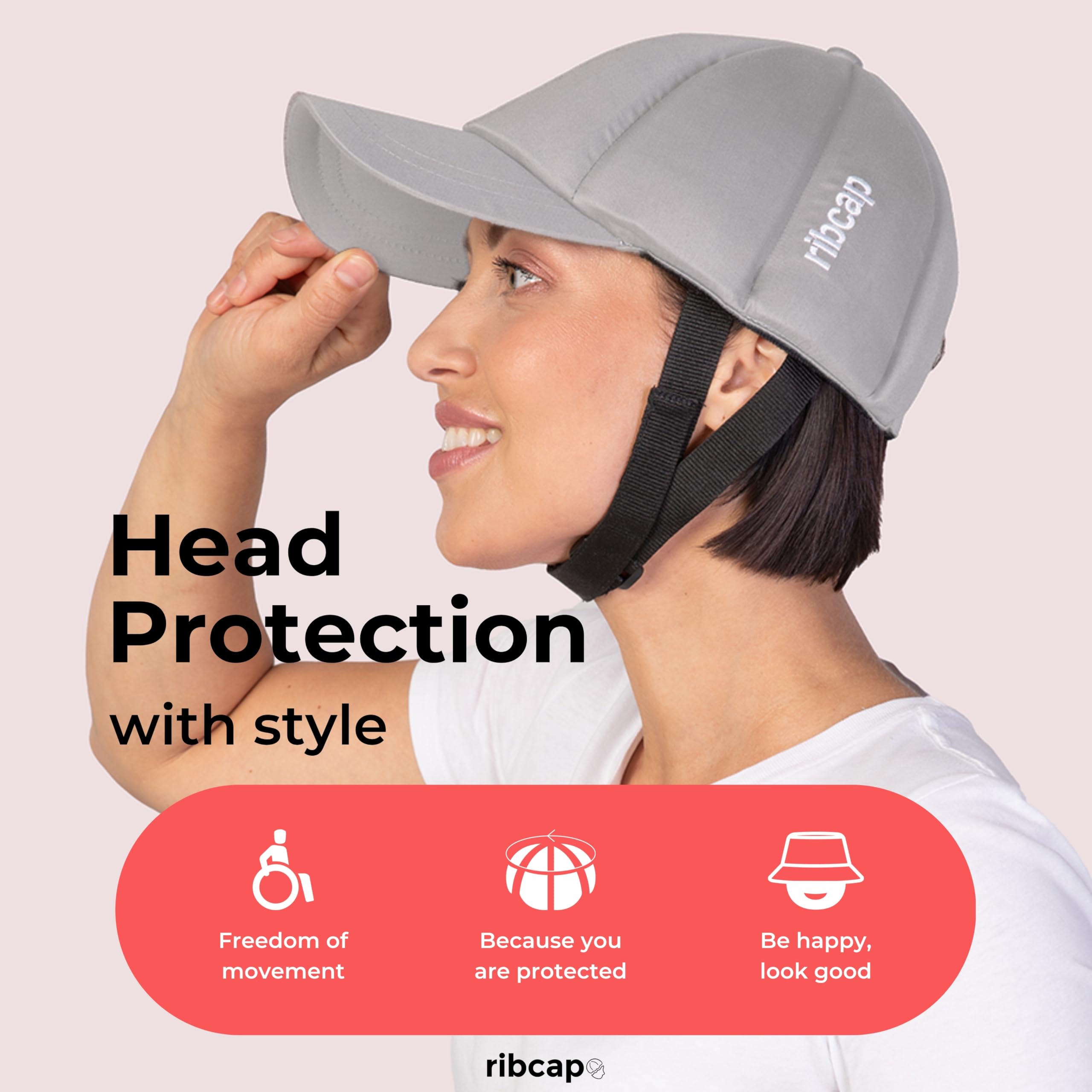 Amazon.co.jp: Ribcap ベースボールキャップ 医療グレード 保護
