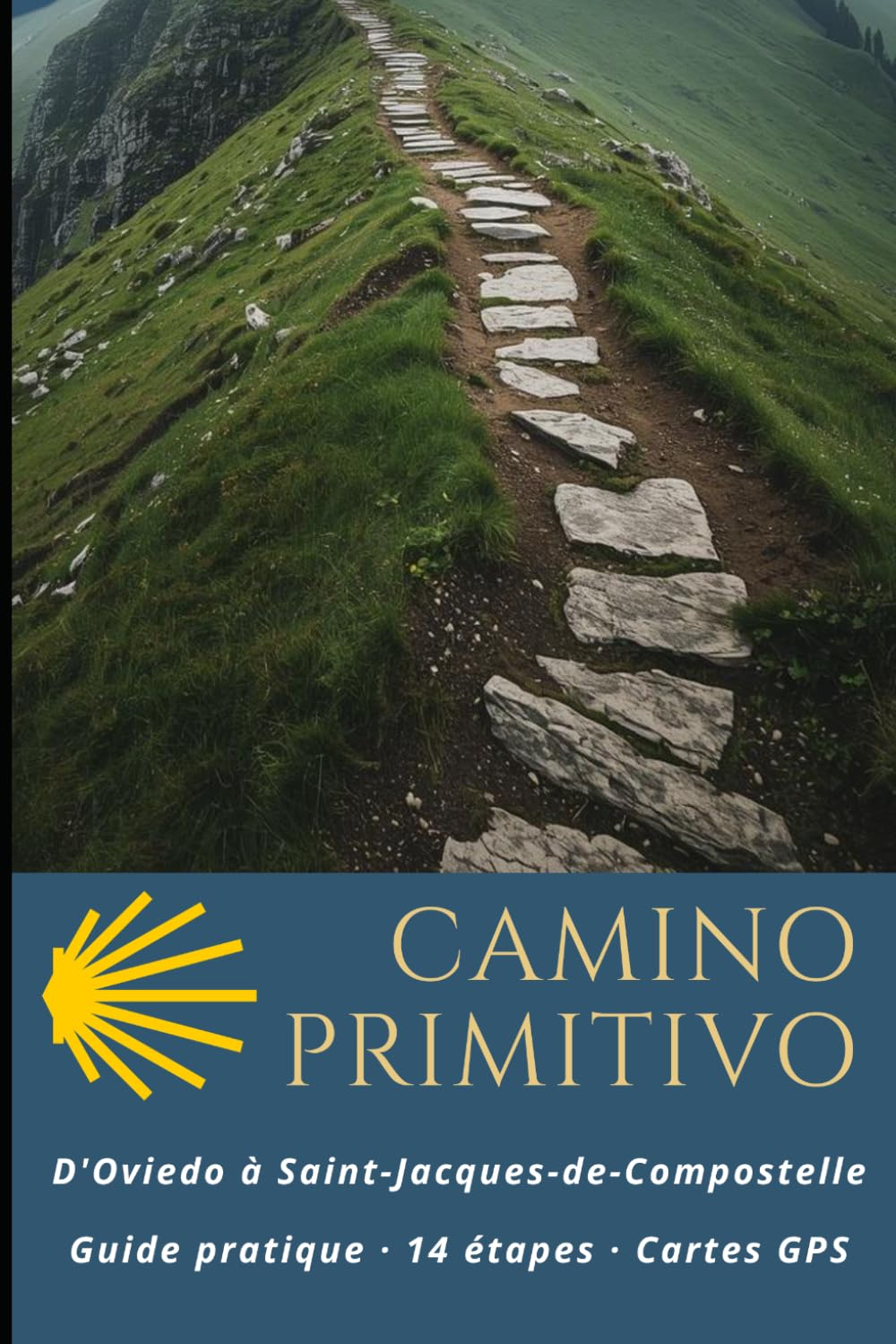 Camino Primitivo: D'Oviedo à Saint-Jacques-de-Compostelle : Guide pratique 14 étapes, cartes GPS, Hébergements
