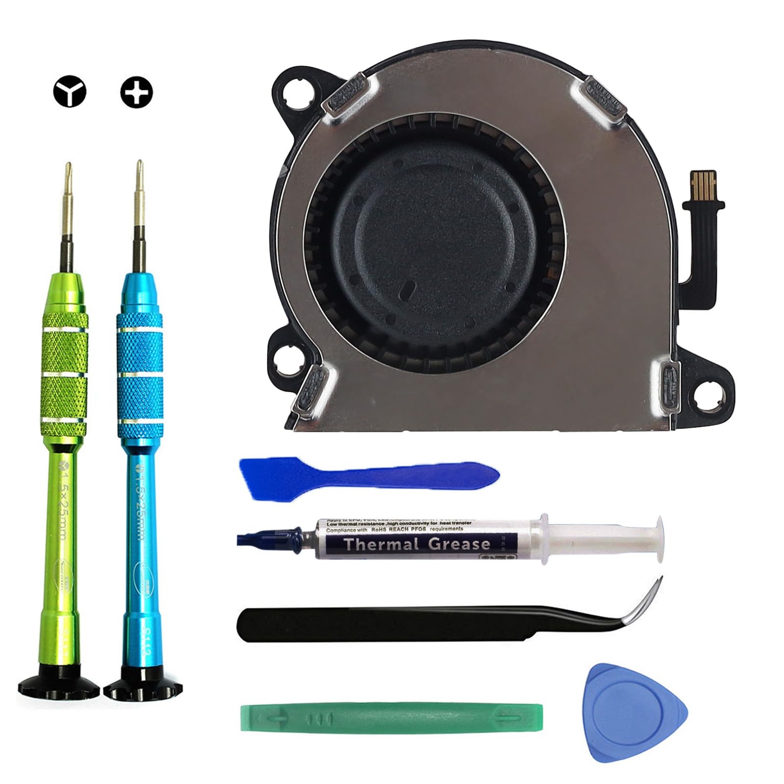 Replacement Internal Cooling Fan Cooler for NS Nintendo Switch Lite Console, Repair Parts with Thermal Paste, Screwdriver Tool Set