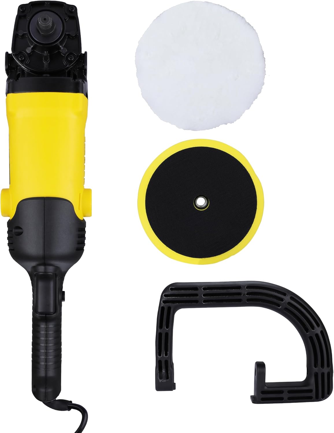 STANLEY SP137 1300W 180mm Polisher with High Rotation Speed, Ideal for Delicate Polishing, Buffing, Waxing & Glazing Applications, 1 Year Warranty, YELLOW & BLACK