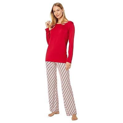 Kickee Pants Long Sleeve Loosey Goosey T Shirts Pants PJ Set Women