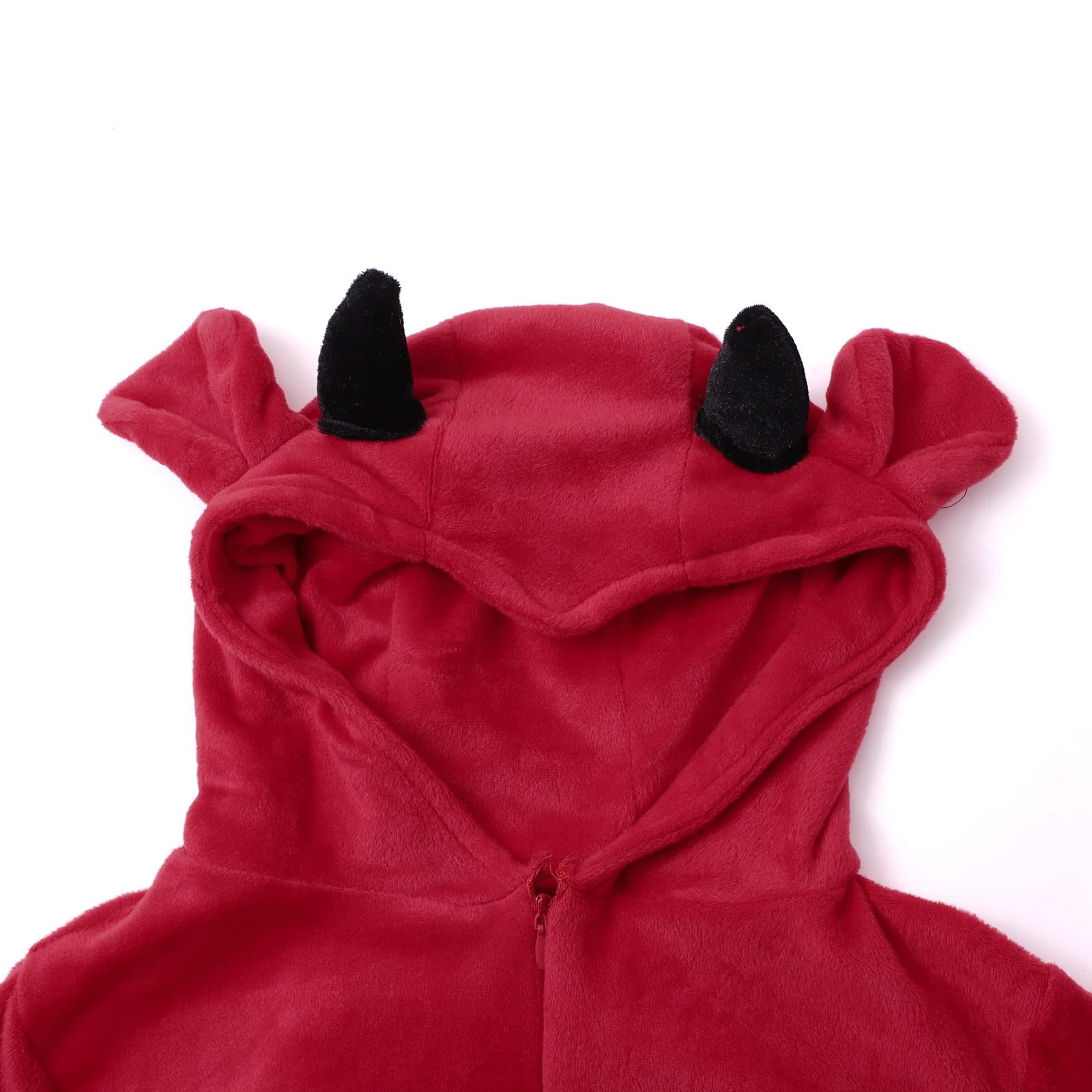 Costume de Petit Diable Bébé - Inclut Ailes, Cagoule, Queue et Combinaison - Costumes de Cosplay pour Halloween et Fêtes Costumées - Idéal pour Enfants