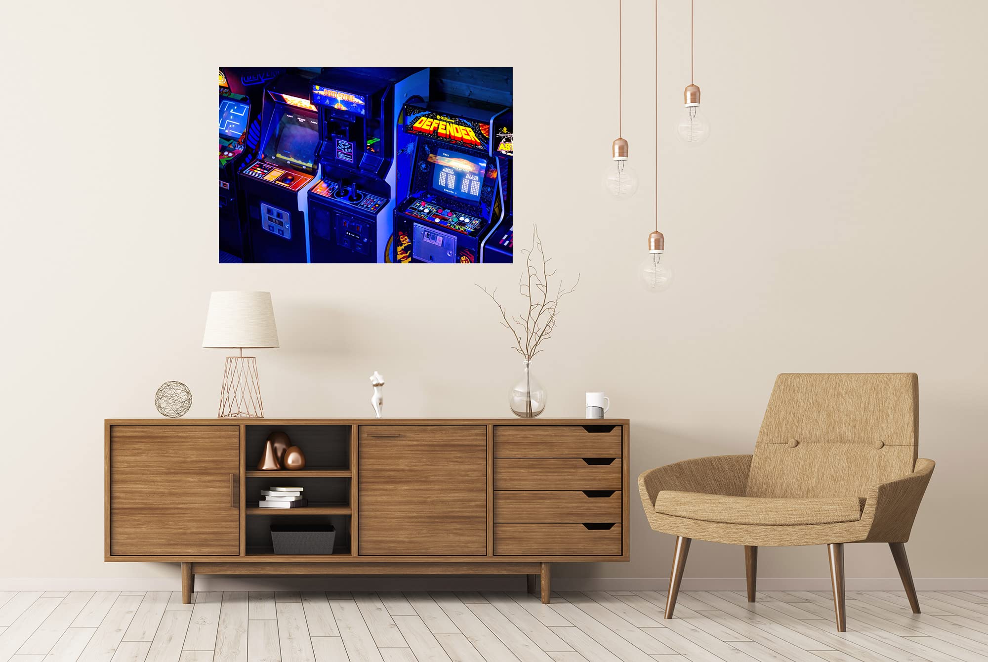 islandburner Foto XXL Póster de Praga República Checa August Detail S Era Vieja Arcade Videojuegos Gaming Bar Premium Impresión fotográfica Imágenes sobre papel fotográfico 130 x 90 cm