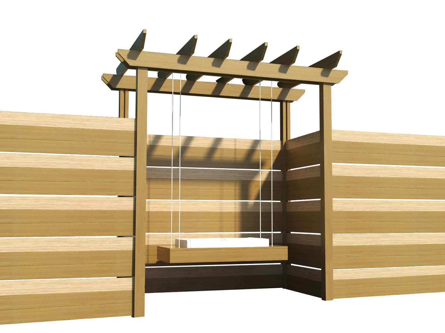 Plans de balançoire de pergola DIY pour fabriquer une tonnelle en bois d'extérieur