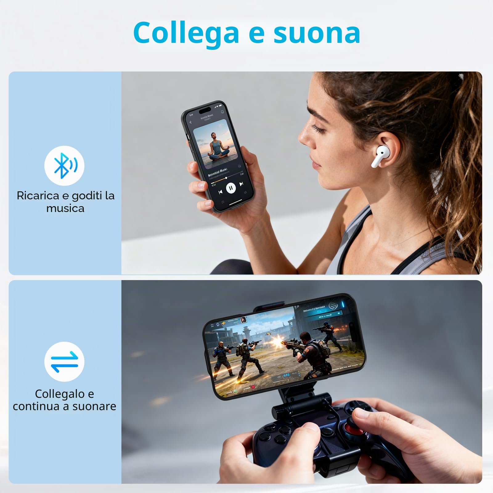 Custodia Con Batteria Per iPhone 17 (6,3 Pollici), Caricabatterie Portatile Da 8500 mAh, Custodia Ultra Sottile Con Batteria Estesa E Custodia Protettiva Con Funzione Di Ricarica Per iPhone 17