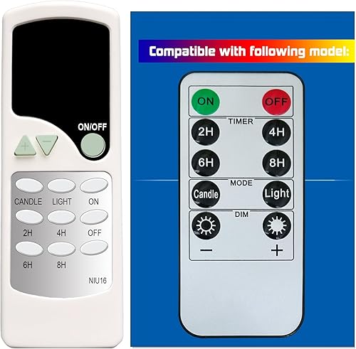 Mando a distancia de repuesto para Antizer Kurt S. Adler Sofullue LED vela sin llama