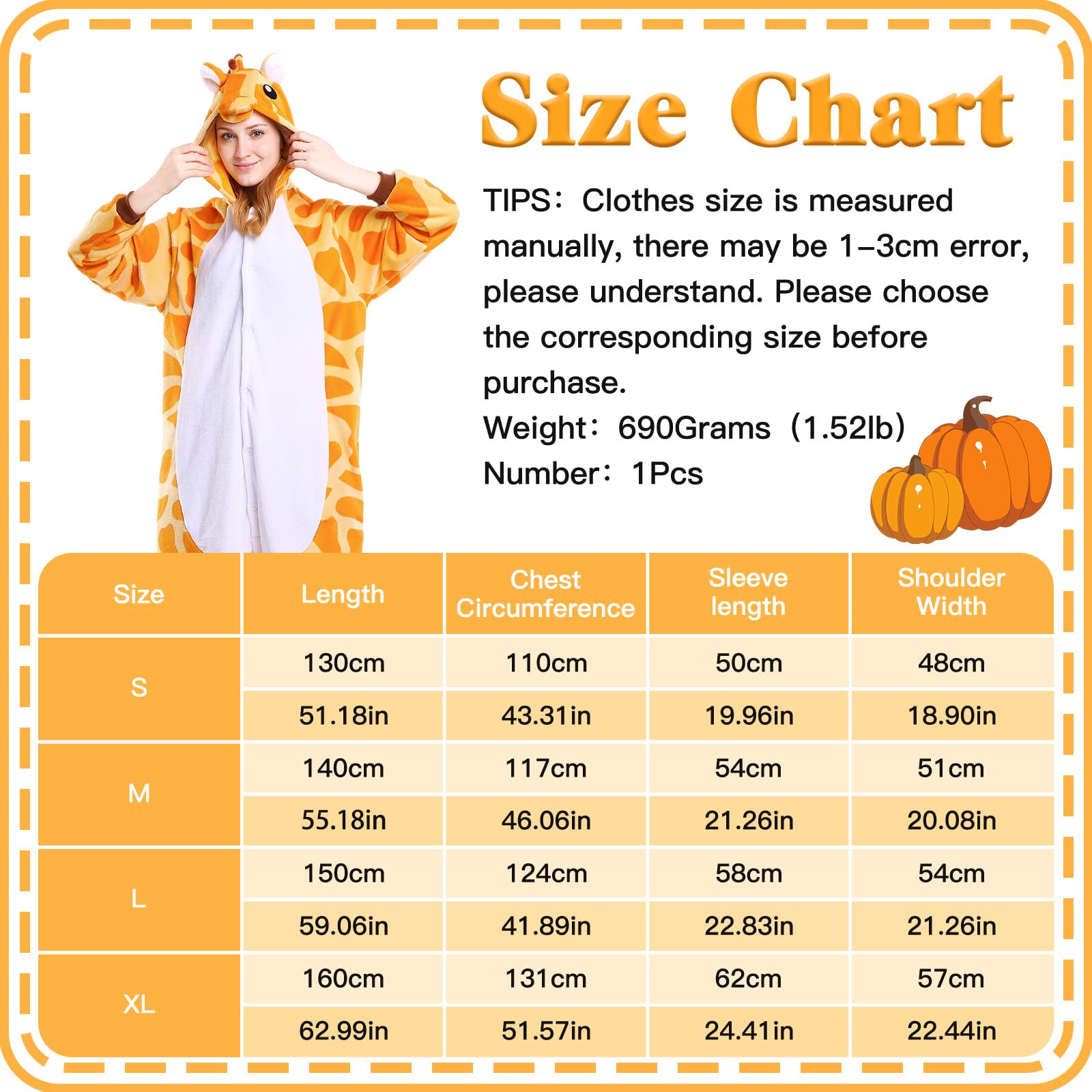 Unisexo Onesie Adulto, Disfraz Pijama Jirafa, Traje Disfraz, Disfraz de Anime Cosplay, Ropa para el Hogar, Fiesta de Pijamas, Halloween, Disfraces de Carnaval
