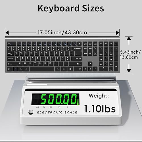 Miniatura 5 de Teclado y mouse inalámbricos recargables, teclado compacto delgado inalámbrico de 2.4 G y mouse ergonómico silencioso para computadora con botón