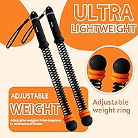 Vista 6 de Soulyis - Cuerdas de batalla sin cuerda para gimnasio en casa silencioso, cuerda de entrenamiento inalámbrica, cuerdas de entrenamiento