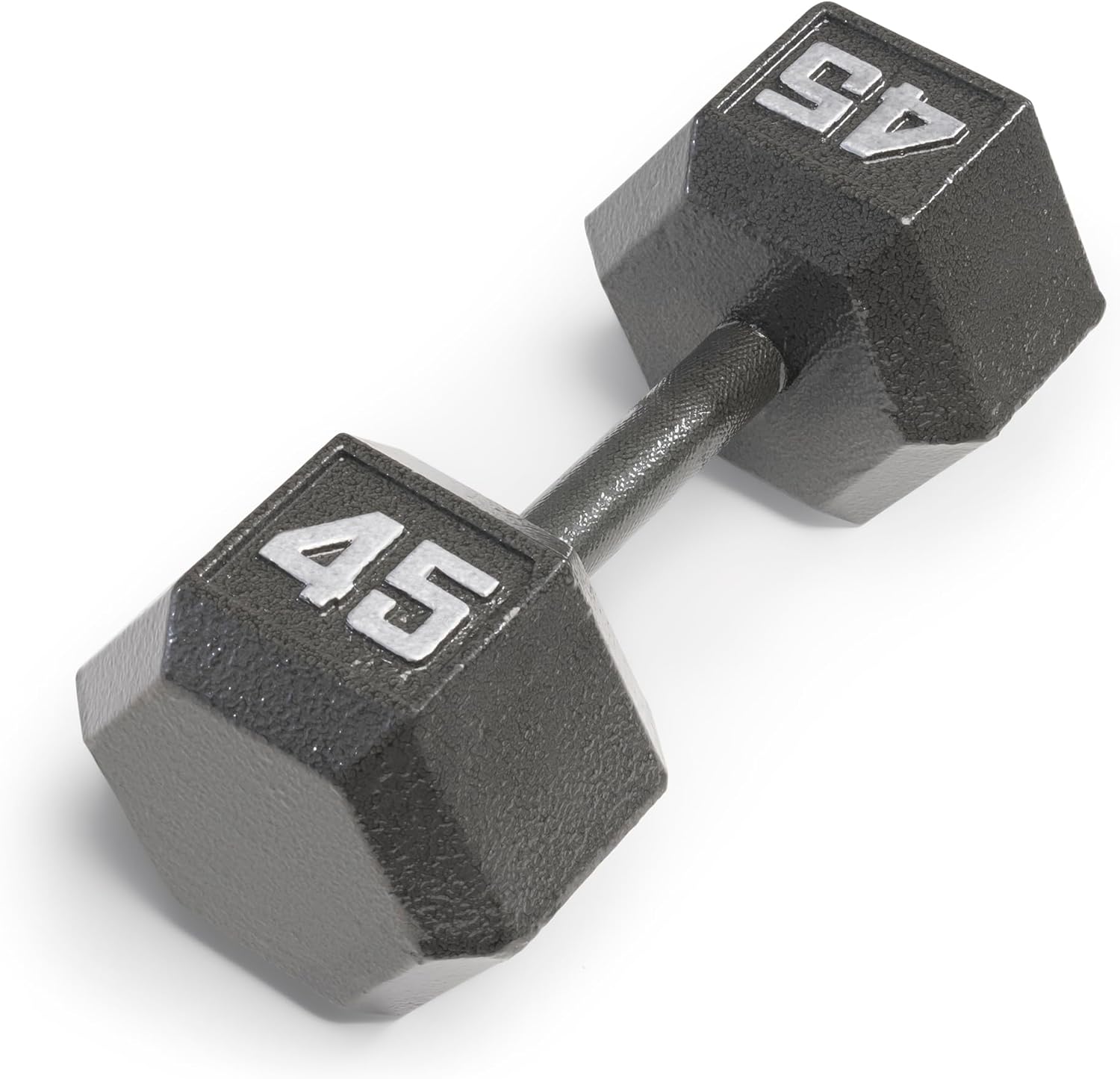 Marcy Cast Iron Hex Dumbbells Collection - Available size from 3-lb to 100-lb, SOLD INDIVIDUALLY 45lbs