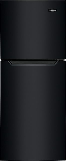 Frigidaire 11.6 Cu. Ft. Compact ADA Top Freezer Refrigerator in Black with Electronic Control Panel, Reversible Door Swing, ENERGY STAR