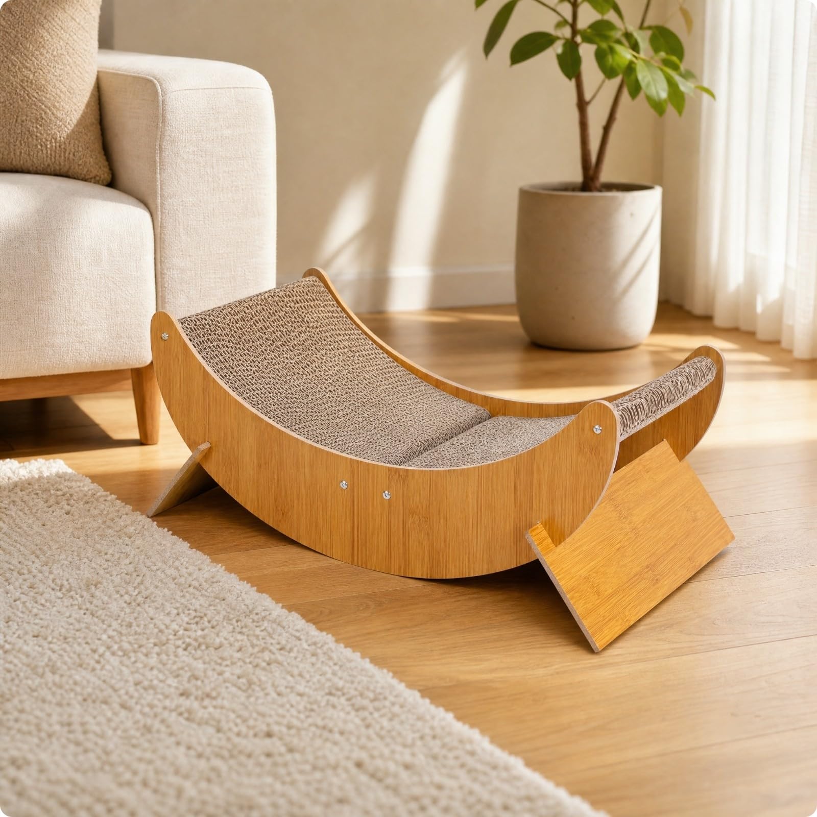 Baoblaze Rascador con Zona Relajación, Sofá Relax