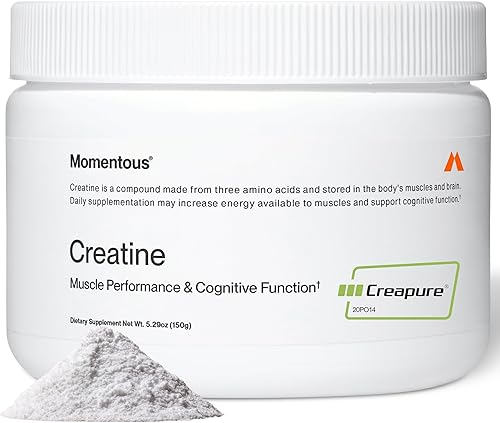 Miniatura 11 de Momentous Polvo de monohidrato de creatina y limón, Creapure Creatine Powder – Apoya la fuerza, los músculos magros y la recuperación para hombres y