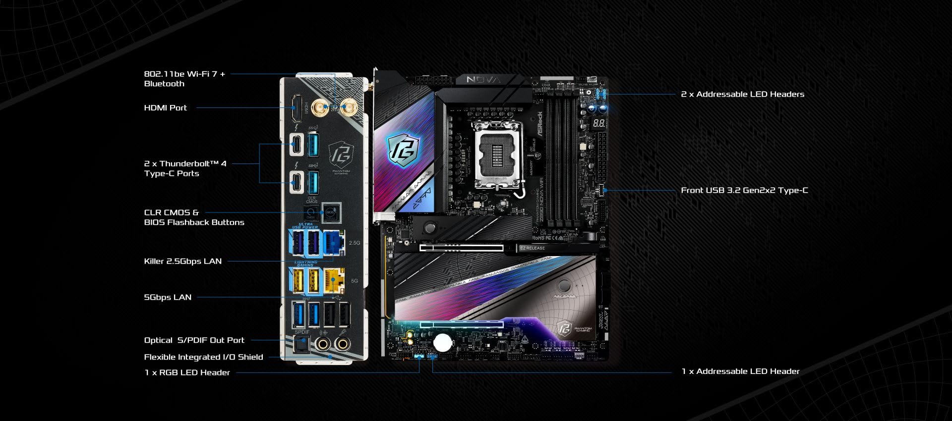 ASRock Z790 NOVA wifi ※Core i7 14700KF ASRock | Z790 Nova WiFi