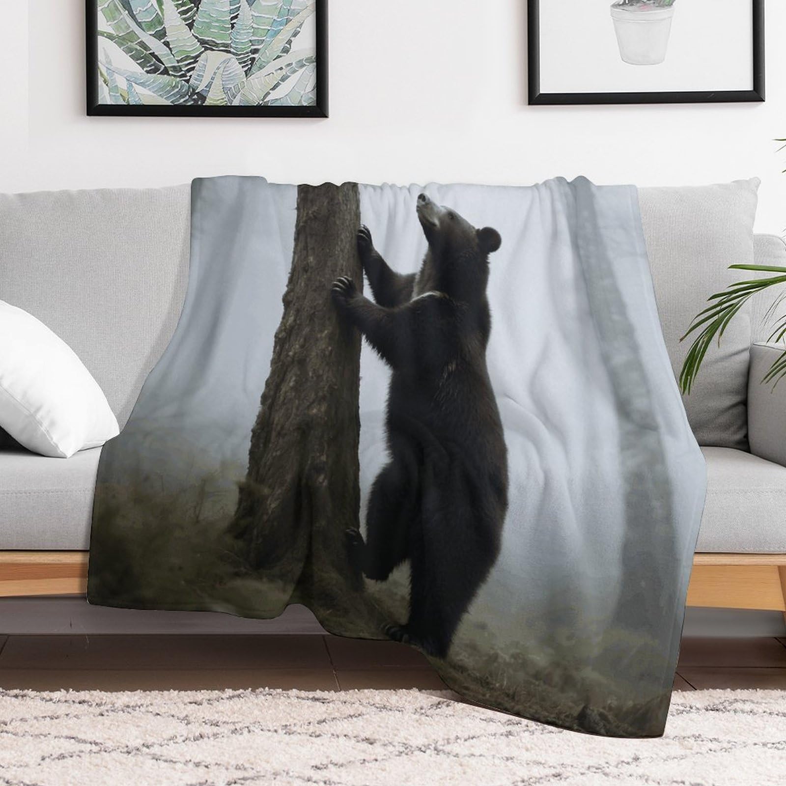 Couverture polaire chaude pour affronter l'hiver plaid flanelle canapé