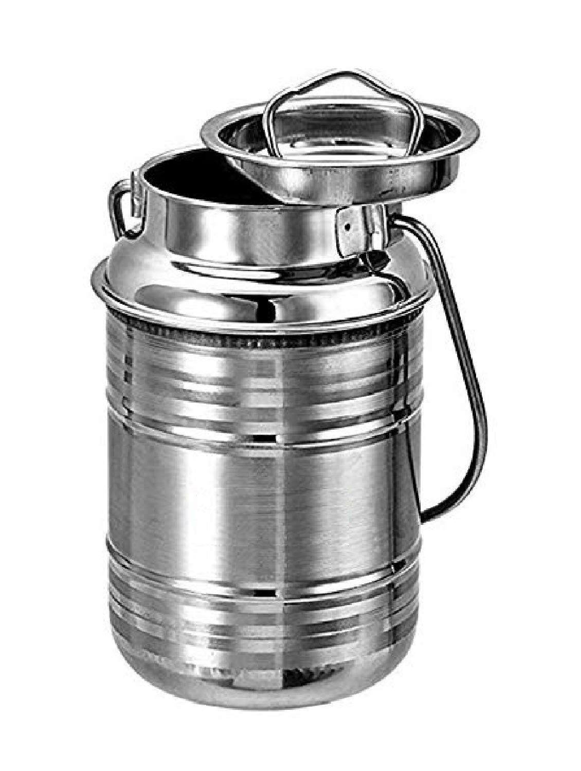 Liolis Stainless Steel Milk Storage Can with Lid - 2000 ml