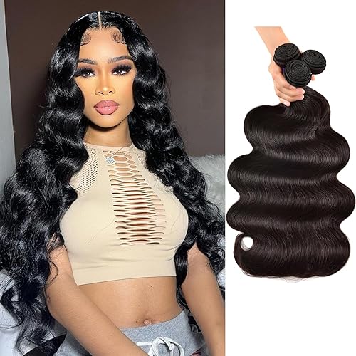 Manojos de cabello humano brasileño ondulado 100% sin procesar, 10A, paquetes húmedos y ondulados, paquetes de cabello humano virgen ondulado, 3