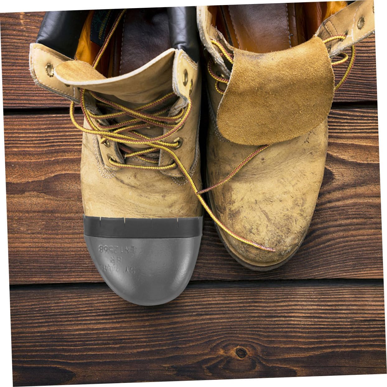 Safety Toe Protectors for Work Shoes Toe Covers Anti-Puncture Design Robust Steel Construction 1 Pair for Heavy-Duty Work and Industrial Use