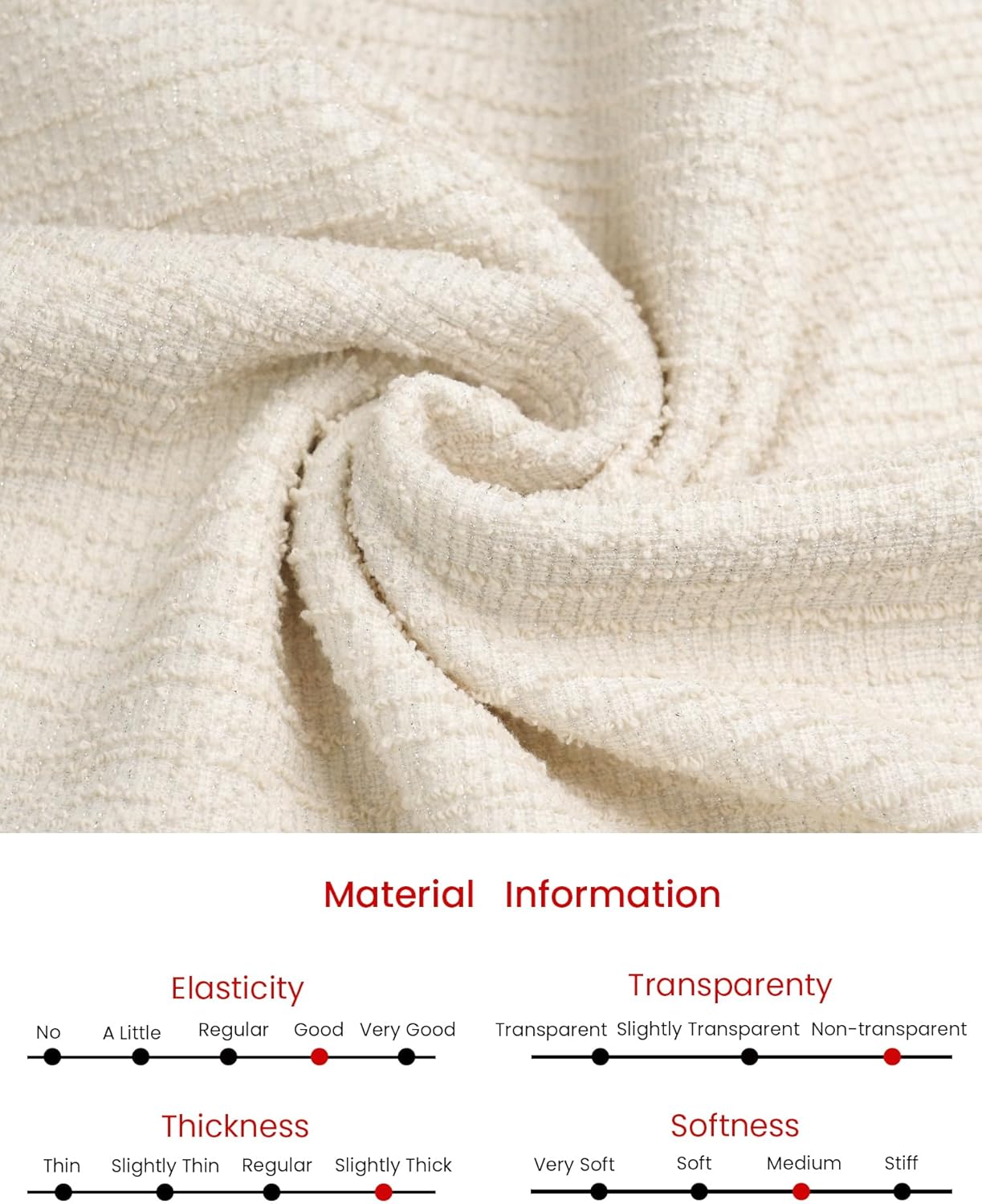 Women's 3/4 Sleeve Sheath Dress Collared Vintage Tweed Dress - Image 5