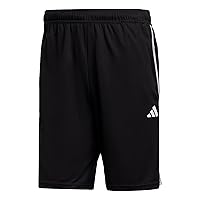 adidas Uomo Train Essentials piqué 3-Stripes Training Shorts, Black/White