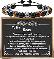 Vista 74 de Sereney Christmas Gifts for Him Son Boys Bonus Dad Father Men Boyfriend Grandson Friend as Triple Protection ID Bracelets Birthday Gifts for 9 10 11