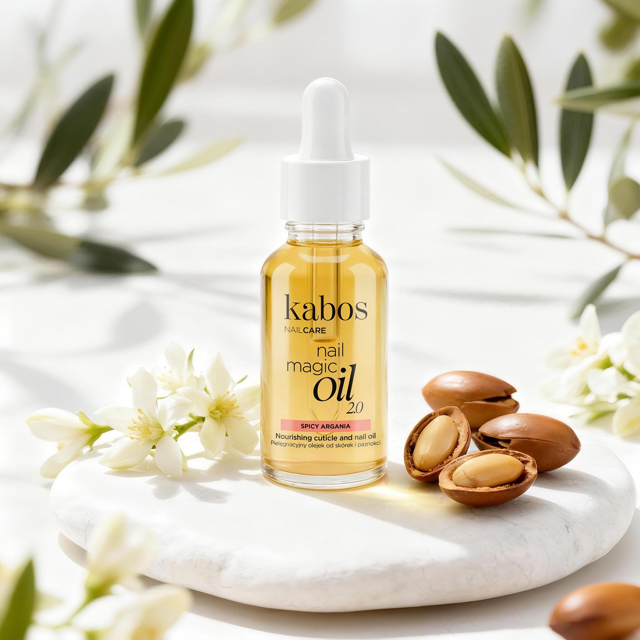 Kabos Nail Magic Oil 2.0 Spicy Argania 30 ml - Olejek do Skórek i Paznokci