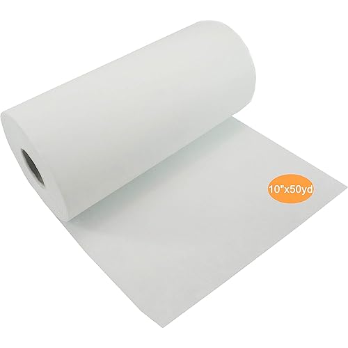New Brothread Tear Away Machine Embroidery Stabilizer Backing 10" x 50 Yd roll - Medium Weight 1.8 oz - Cut into Variable Sizes - for Machine Embroidery and Hand Sewing