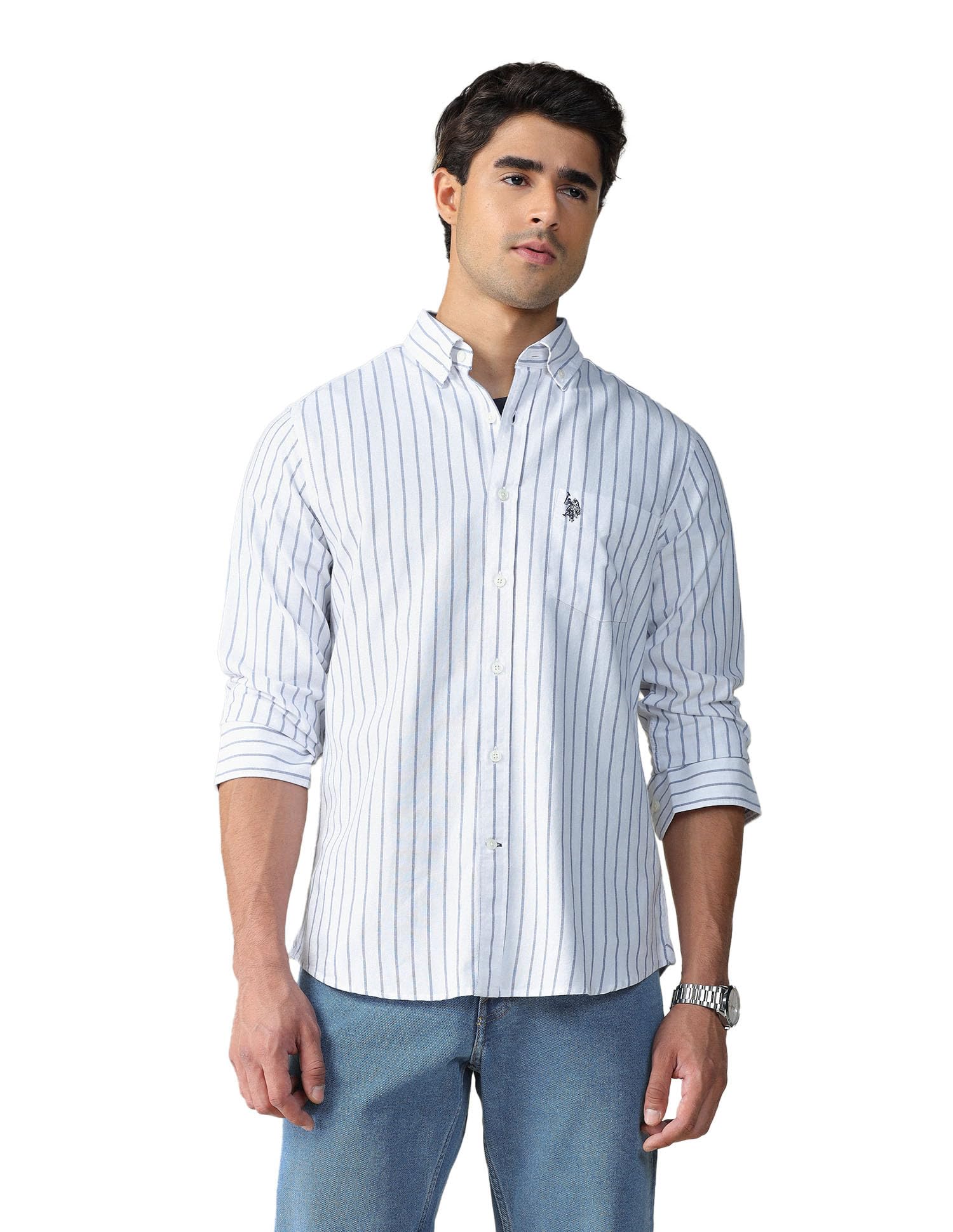 u.s. polo assn. Apparel Striped Tailored Fit Button Down Shirt-picture-35