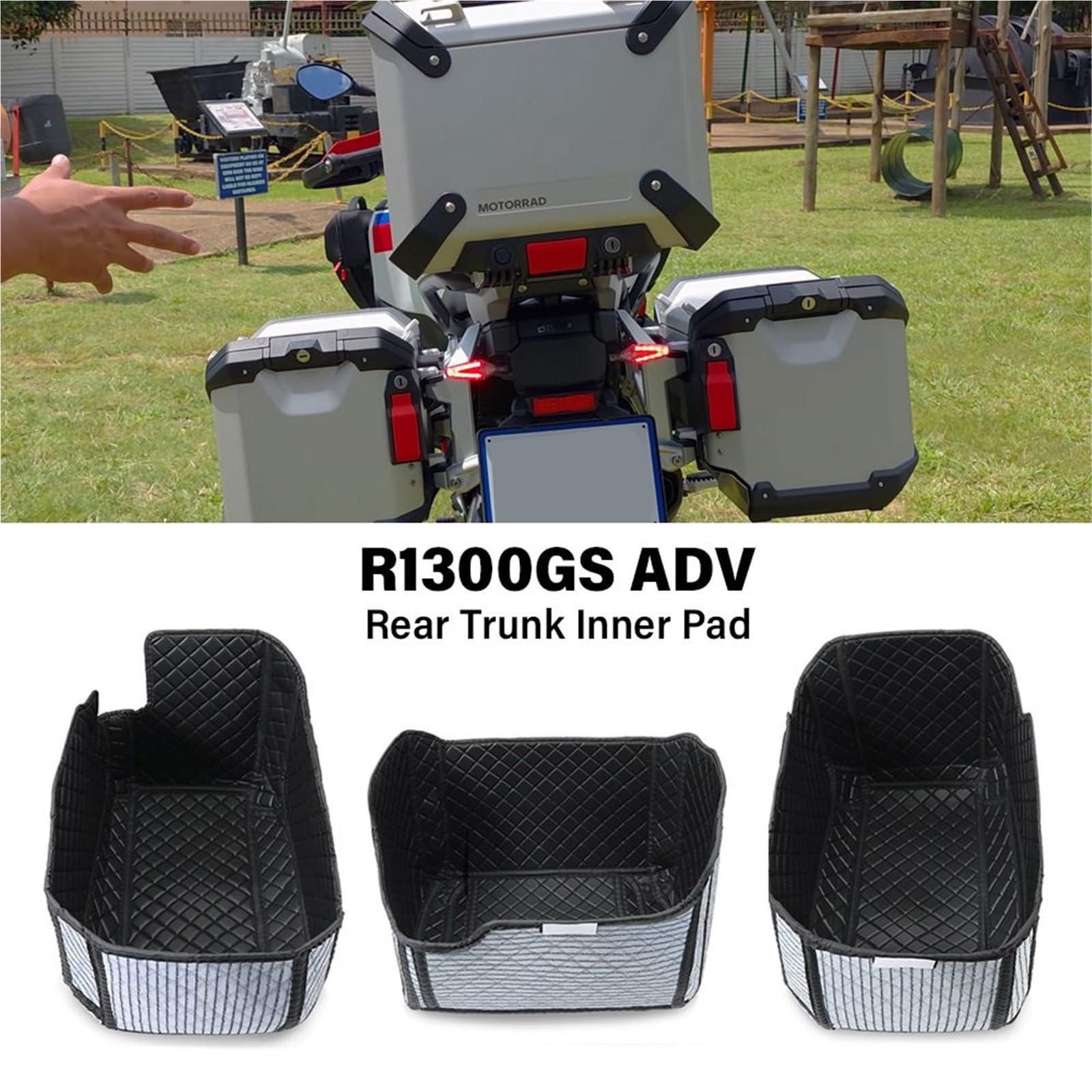 Wyściółka Bagażnika Pasuje do BMW R1300GS ADV R1300 GSA GSA1300 tylna podkładka bagażnika górna obudowa boczne walizki podkładki amortyzujące Wyściółka Przechowalni dla Motocykla(Left and Right)