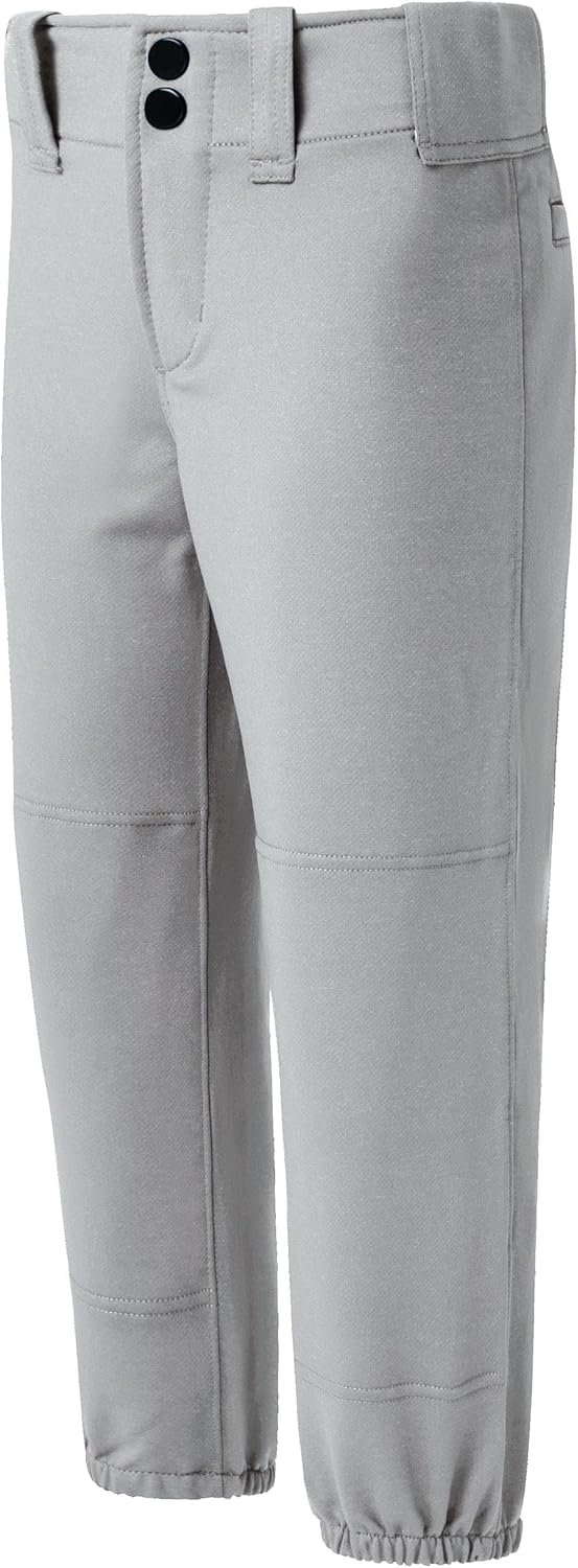 Willit Girls' Softball Pants Kids' Youth Baseball Pant Belted Low Rise Fastpitch Pants with Pockets