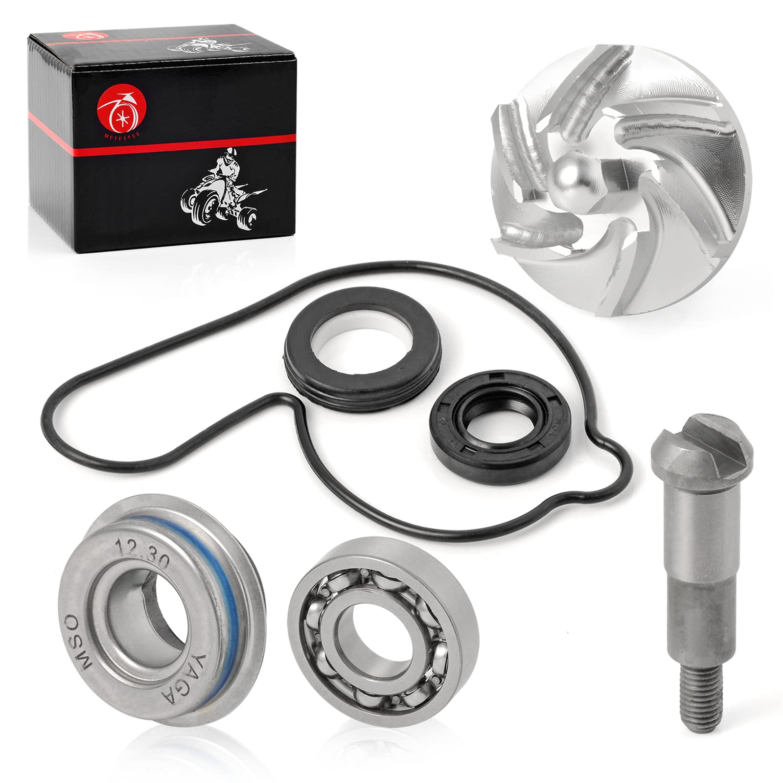 Caltric Water Pump Repair Kit – Compatible With Honda CRF450X 2005-2013, Complete Gasket & Seal Set