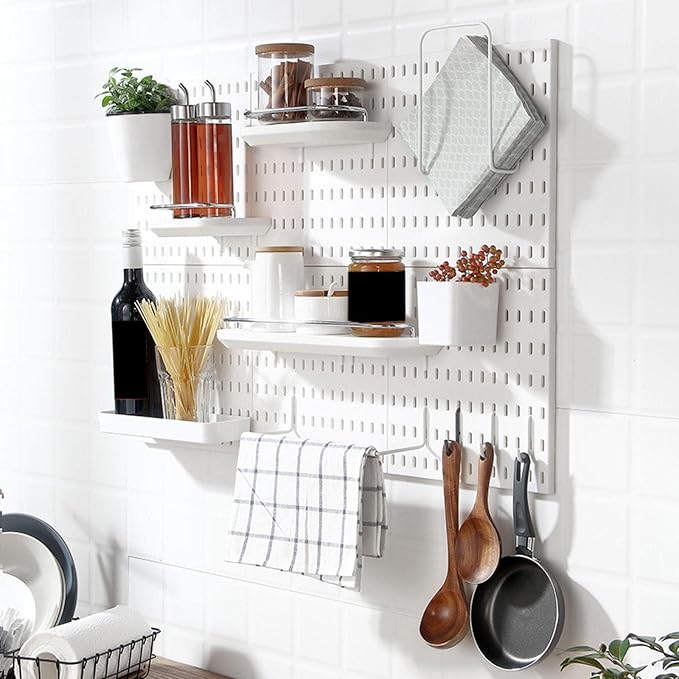 Pegboard Various Tools Easy Installation DIY for Office Garage Bathroom Storage Case