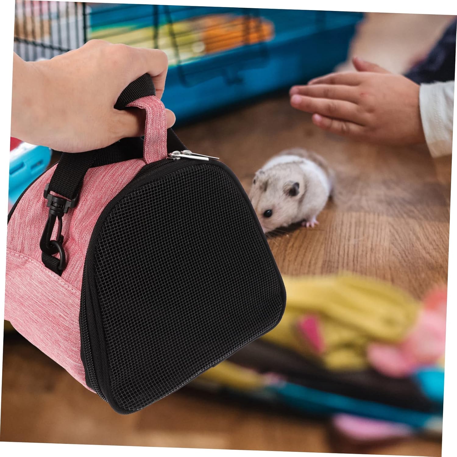 BESPORTBLE 3pcs Guinea Pig Rat Hamster Carrier Bag Portable Travel Carrier Breathable Mesh Cage Lightweight Pet Backpack Easy to Carry