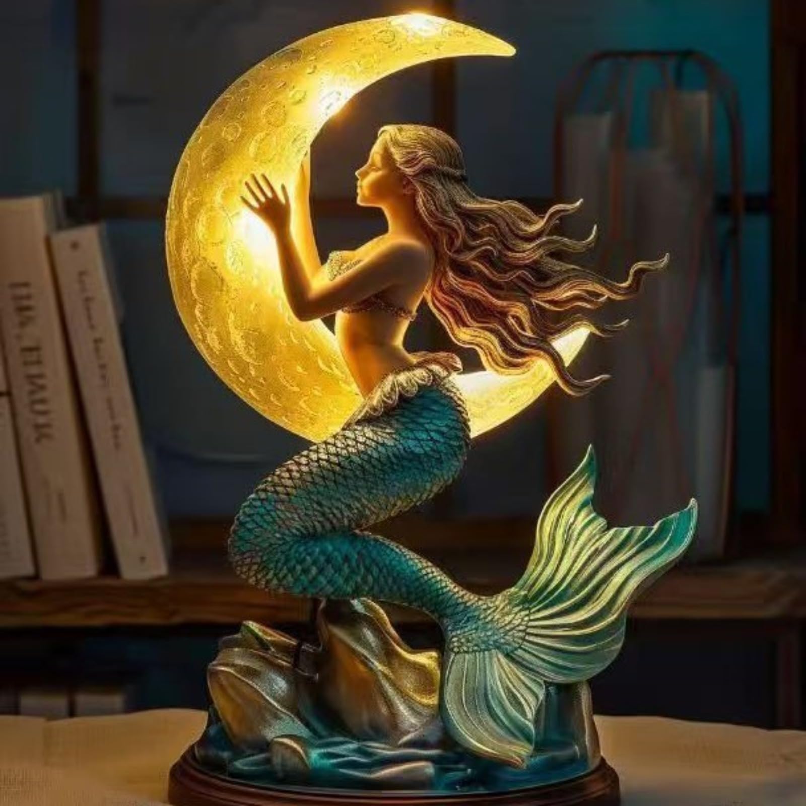 WitchGlow Lantern Enchanting Halloween Light (Mermaid Night Light)