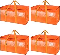 Vista 57 de BALEINE - Paquete de 8 bolsas de mudanza extragrandes, con asas reforzadas, bolsa de almacenamiento resistente para ropa, suministros de mudanza