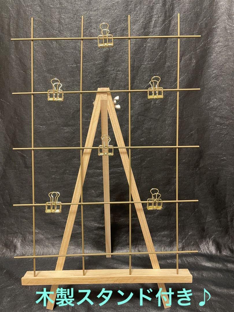 Amazon.co.jp: ミールヘーデン風 金のクリップ6コ木製スタンド