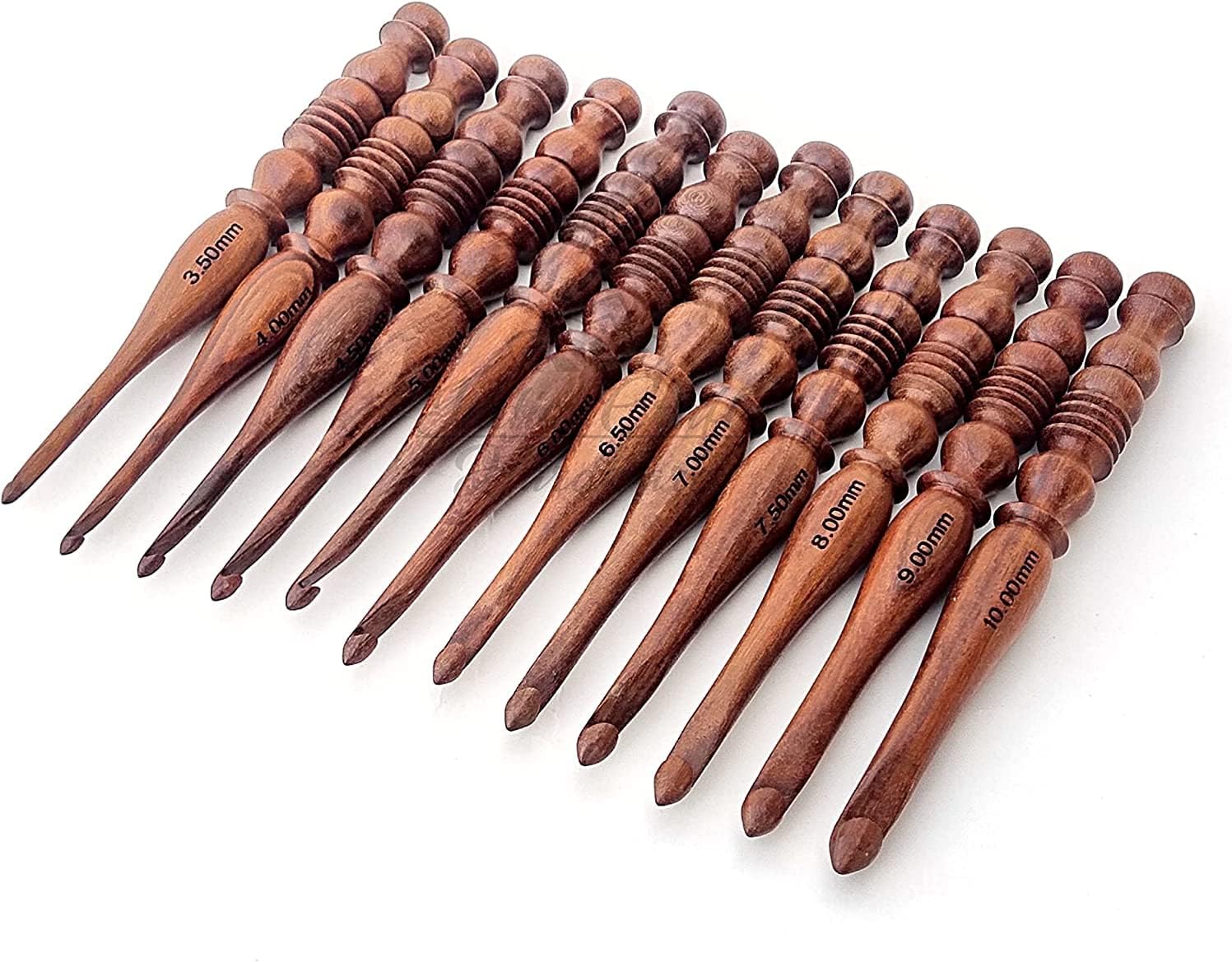 Wooden Crochet Hook Set Ergonomic Handle Crochet Hooks