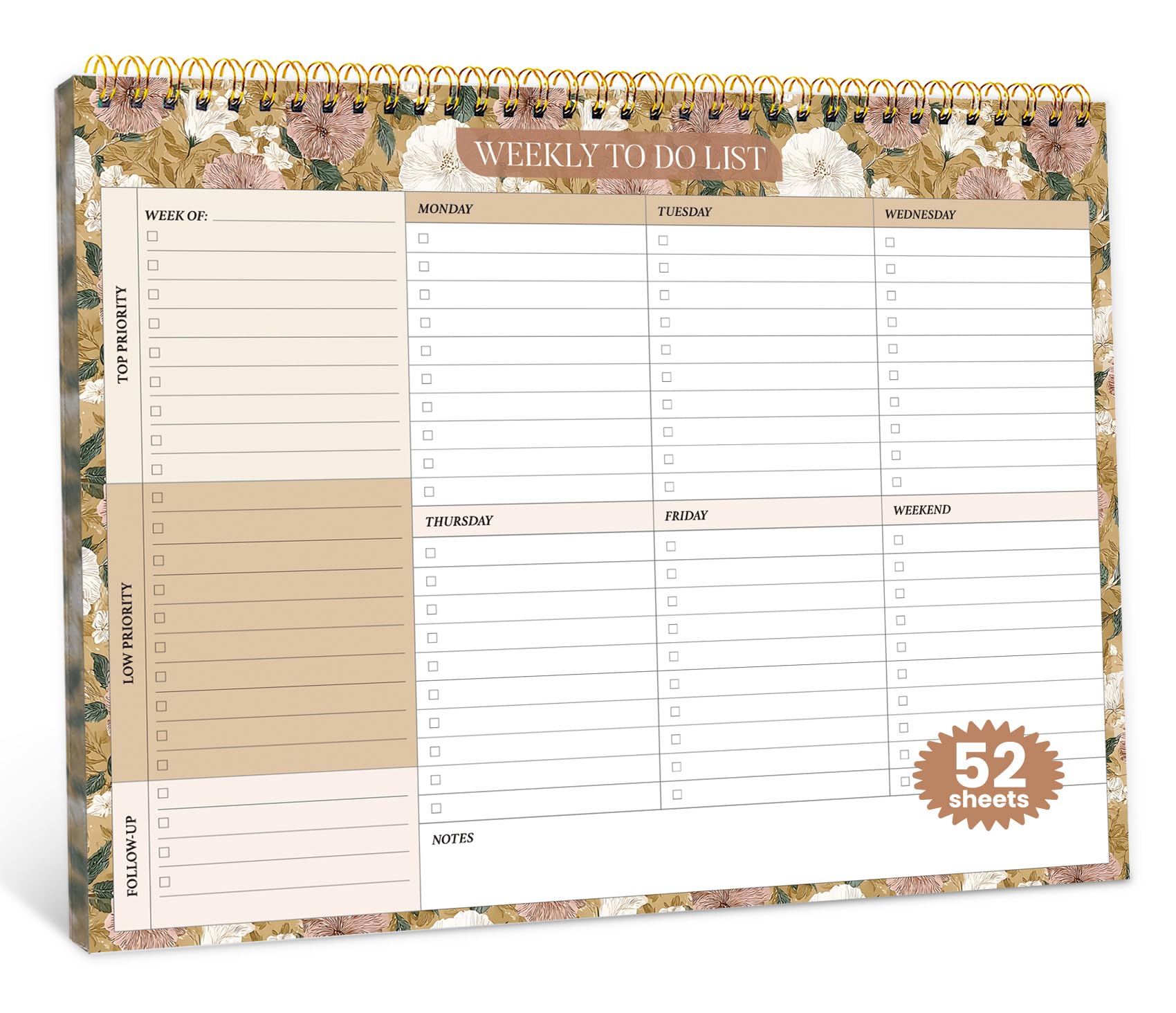 ZOTIA Weekly To Do List Notepad - Midnight Lilac -21