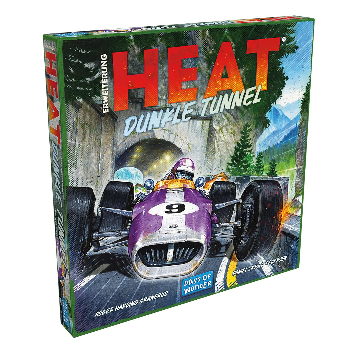 Days of Wonder, Heat – Túnel Oscuro, expansión, Juego de conocedores, Juego de Carreras, 1-7 Jugadores, a Partir de 10 años, 60 Minutos, alemán